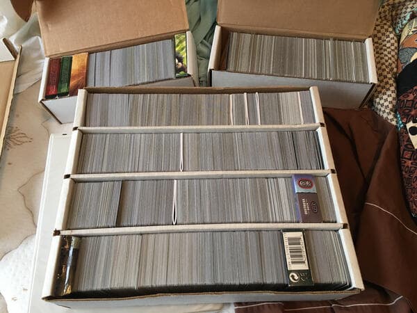a big box of cards